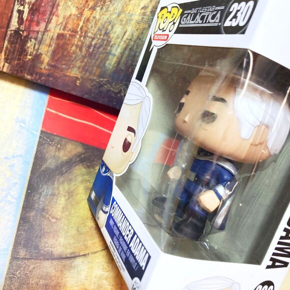 [NEW] Funko Pop Television #230 Battlestar Galactica Commander Adama Collectible - Picture 5 of 8